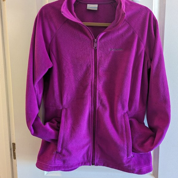 Columbia Cozy Cove Fleece Jacket / Women's L / Pink (Bright Plum) - Picture 4 of 9